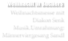 Weihnacht in Buchers Weihnachtsmesse mit  Diakon Senk Musik.Umrahmung: Mnnerviergesang Sandl