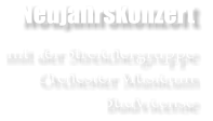 Neujahrskonzert  mit der Streichergruppe Orchester Musicum  Budvicense