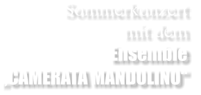 Sommerkonzert  mit dem  Ensemble CAMERATA MANDOLINO